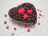 Coração de chocolate de Colher Splits Flakes - 500g