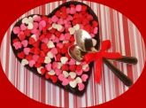 Coração de chocolate Belga de colher Confeitos - 500g