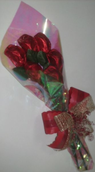 Bouquet de Rosa de chocolate Belga